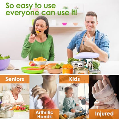 One-button electric can opener, automatic hands-free can opening, specially designed for arthritis patients and the elderly, safe and reliable