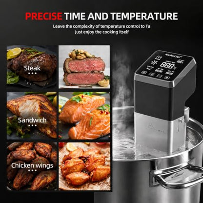 Commercial Sous Vide Cooker 1400W WiFi | Immersion Circulator IPX7 Gunmetal