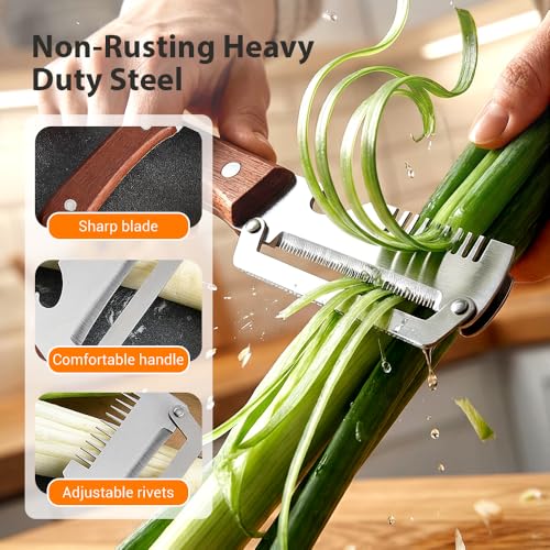 Vegetable Peeler, 2026 Upgrade Multifunctional Stainless Steel Peeler,Vegetable Peeler for Kitchen, Kitchen Gadgets Tool for Fruit Pumpkin Peeling Potato Carrot Veggie Peeler (2pcs)