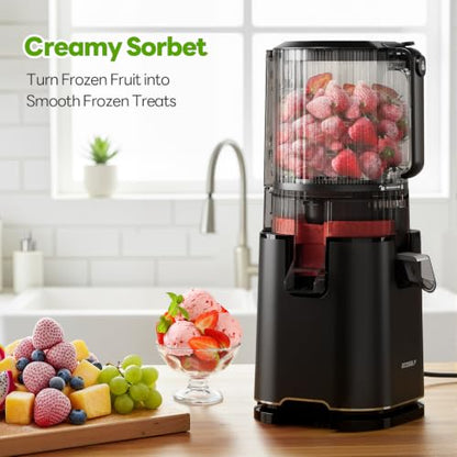 ECOSELF 3-in-1 Juicer Machines, 6.0" Wide Mouth Hopper, Easy to Clean