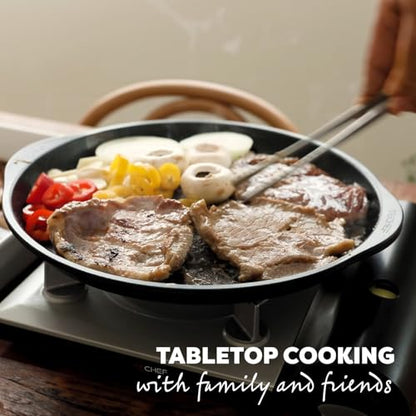 TECHEF - Korean BBQ Nonstick Grill Pan, KBBQ Grill Pan, PFOA-Free, Dishwasher Oven Safe, Made in Korea