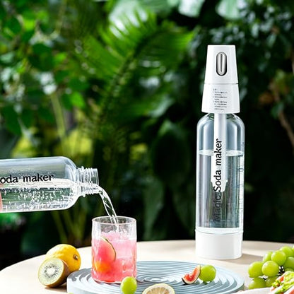 Soda Siphon 1L,Portable Sparkling Water Maker Carbonated Water Machine