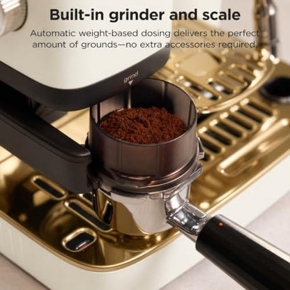 Ninja Luxe Café Mini Plus with AutoFroth, Amazon Exclusive Bone & Champagne