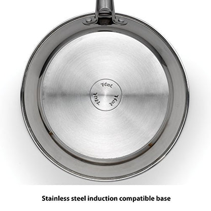 T-fal Performa Stainless Steel Cookware Set 12 Piece Induction Oven Broiler Safe 500F Pots and Pans, Dishwasher Safe Silver