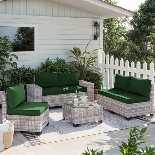 Outdoor Patio Furniture Set PE Wicker Rattan Outdoor Sectional Sofa