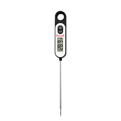 Escali Long Stem Digital Thermometer for Meat, Frying, Cooking, Candy and Kitchen Use, Extra Long 5.6-Inch Probe, Black