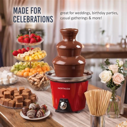 Nostalgia 24-Ounce Chocolate Fondue Fountain