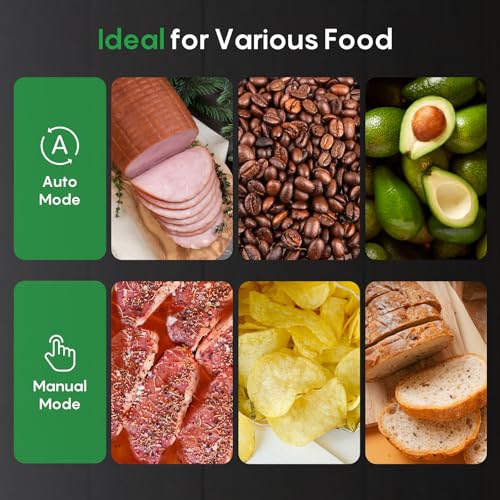 FRESKO Food Vacuum Sealer with Automatic Bag Detection & Built-in Cutter