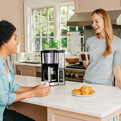 Ninja (Refurbished) 12-Cup Programmable Brewer CE251 Coffee Maker, 60 oz, Black/Stainless Steel (Renewed)