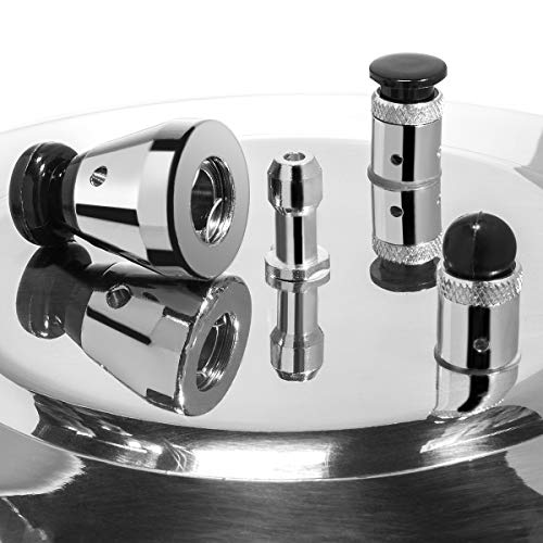 Barton 6Qt Aluminum Pressure Canner & Cooker with Release Valve, Stovetop Pressure Cooker Pot for Fast Cooking & Home Canning, 6 Quart