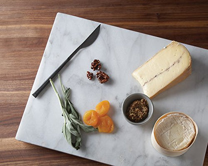 Fox Run Marble Pastry Board, White, 12" x 16"