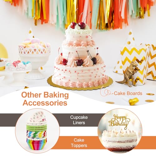 701Pcs Cake Decorating Kit with Baking Supplies, Cake Turntable, Cake Decorating Supplies, Frosting Piping, Cake Leveler, Piping Tips, Cake Pan Set for Cake Baking Kit