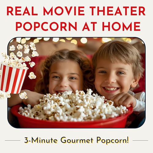 Original Whirley Pop Popcorn Machine – 3-Minute Stovetop Popcorn Maker for Home Movie Snacks & Game Night – Wabash Valley Farms – Aluminum Pot With Nylon Gears – (Silver)