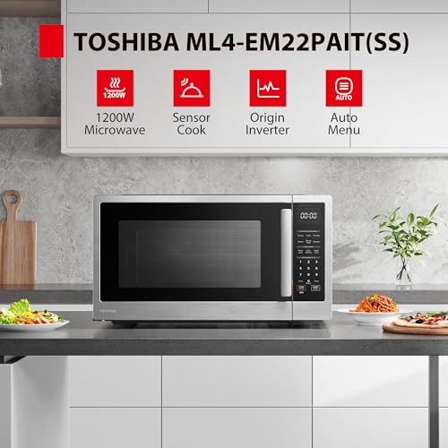 TOSHIBA Countertop Microwave Oven with Inverter, 2.2 Cu.Ft, 1200W