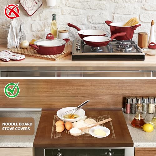 24" x 20" Wooden Pastry Board with Lip - Large Dough Board for Kneading, Rolling, & Baking, Wood Bread Board for Countertop, Cutting Board, Perfect Pastry Baking Board for Kitchen