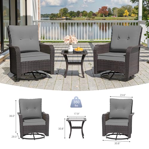 RTDTD 13 Pieces Outdoor Patio Furniture Set,Grey