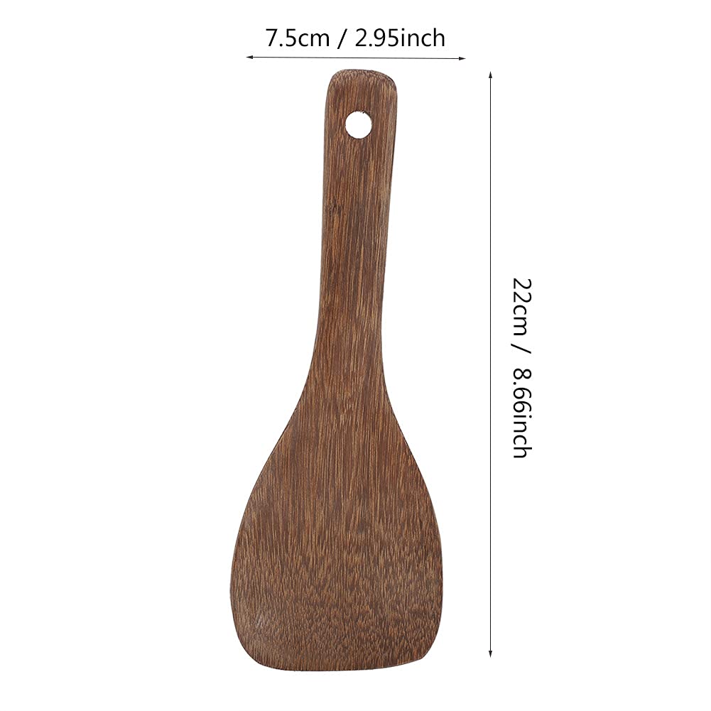 Chazcool Wooden Spatula, Flat Wooden Spoon, Wood Spatula Fried Rice Turner, Kitchen Cooking Tool for Cooking, Frying, Flipping & Stirring, Steak & Pizza