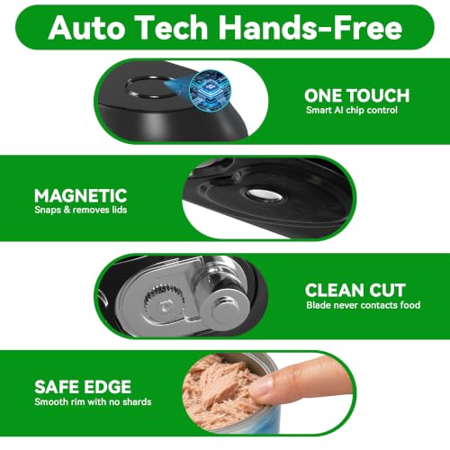 YitaiElite Electric Can Opener, Automatic Smooth Edge for Kitchen Seniors