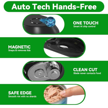 YitaiElite Electric Can Opener, Automatic Smooth Edge for Kitchen Seniors