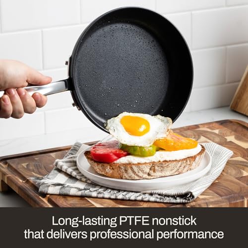 All-Clad HA1 Expert Hard Anodized Nonstick Stock Pot with Lid (8 Qt) For Pasta, Soup, Dishwasher-Safe, Oven-Safe Up to 500°F Compatible with All Stovetops (Gas, Electric & Induction) - Black