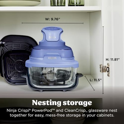 Ninja Crispi Glass Air Fryer, 4-in-1, Frosted Lilac, FN101PR