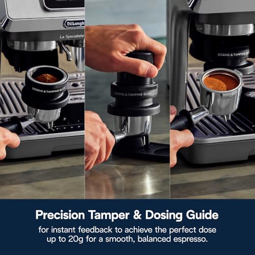 De'Longhi La Specialista Touch Espresso Machine with Grinder & Milk Frother – Cold Brew & Iced Coffee Maker, Burr Grinder, 10 Drink Presets, Compact Bean to Cup, Award-Winning Italian Design