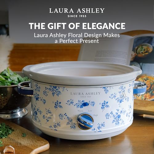 VQ- Laura Ashley 6.8 Quart Slow Cooker - China Rose