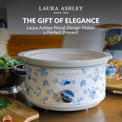 VQ- Laura Ashley 6.8 Quart Slow Cooker - China Rose