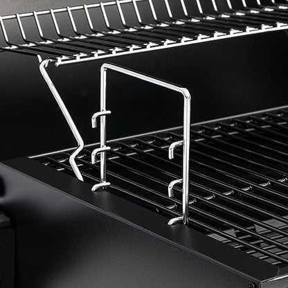 Royal Gourmet CD1519 Portable Charcoal Grill with Warming Rack, Tabletop Charcoal Grill with 303 Sq. In Cooking Area for Outdoor Camping and Picnic Grilling, Black
