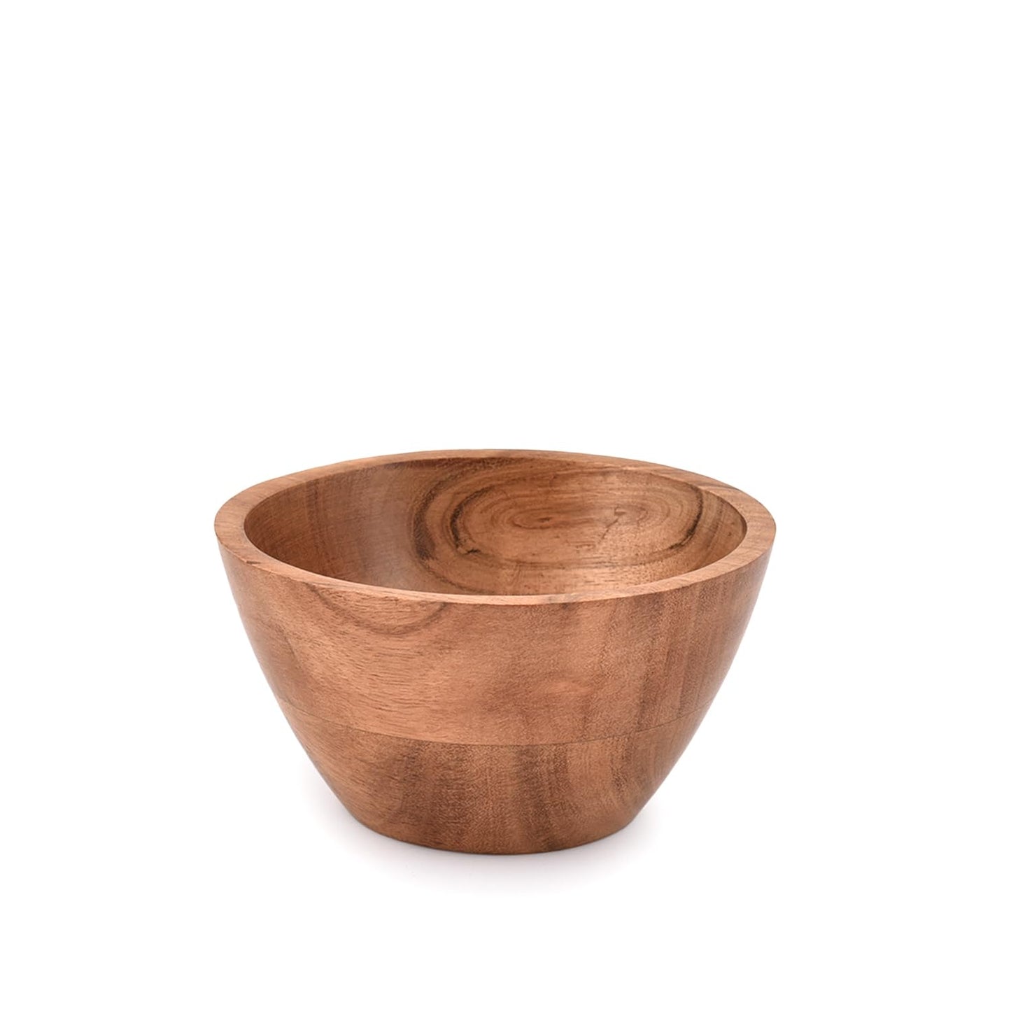 EDHAS Handmade Acacia Wood Bowl Set of 3 For Nuts, Candy, Appetizer, Snacks, Olive and Salsa Ideal for Dinner Parties & Family Gatherings (5" x 5" X 2.75")