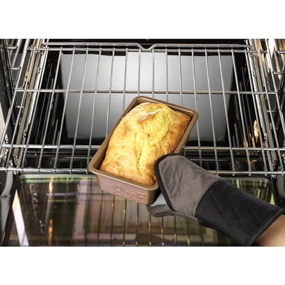 GoodCook BestBake Nonstick Textured Carbon Steel Loaf Pan, 9" x 5", Bronze