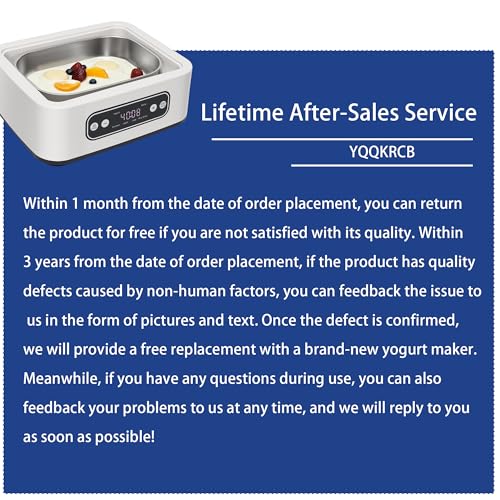 1.7-Quart Yogurt Maker with Adjust Temp(21°C-48°C/70°F-118°F) & Time(1-99h),110V-240V Auto-adaptive,Steel Inner Pot,BPA-free,Celsius Increment,Real-Time Countdown LED Display (Addition 9 Jars)