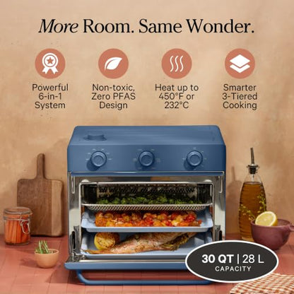 Our Place Large Wonder Oven, 6-in-1 Air Fryer & Toaster Oven, 3-Rack, 30 Qt