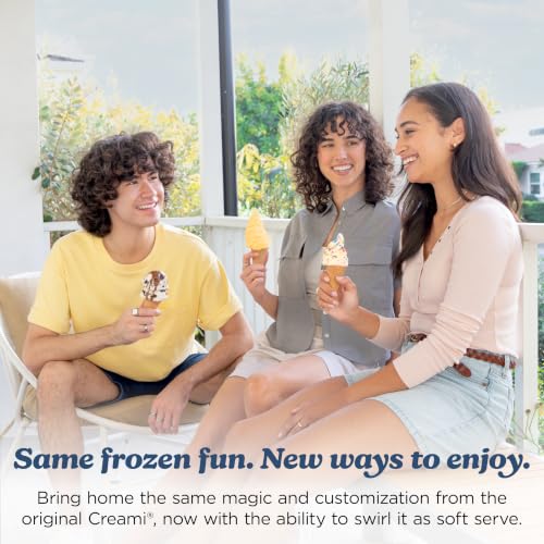 Ninja Creami Scoop&Swirl Ice Cream Maker Amazon Exclusive Bone & Champagne