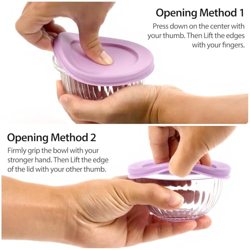 Freshmage Small Glass Bowls with Lids, [8 Pack-6.25 Oz] Meal Prep Bowls Set, Stackable Small Food Storage Containers for Leftovers, Snacks, Nuts, Dips, Dessert, Dishwasher & Microwave Safe