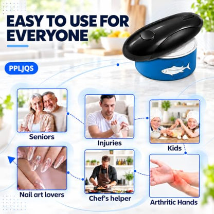 PPLJQS black Cordless Electric Can Opener, Rechargeable Kitchen Gadget