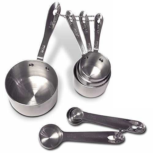 All-Clad Stainless-Steel 8 pc. Standard-Size Measuring Cup & Spoon Combo Set