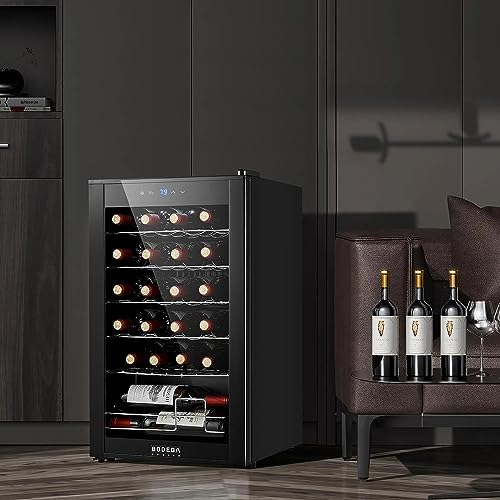 BODEGA COOLER 24 Bottle Wine Cooler, Wine Fridge for Kitchen, Bedroom & Bar