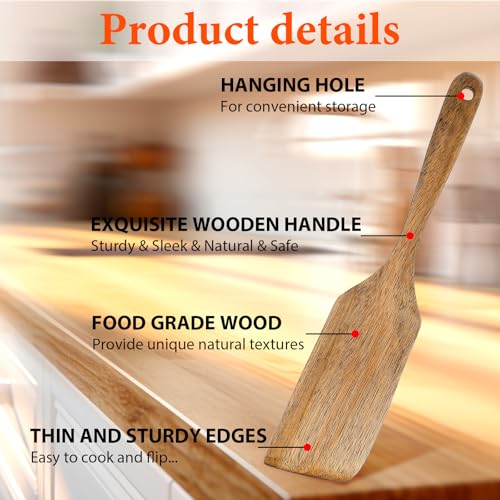 wooden spoon cooking spatula utensil wood spurtle scraper kitchen ladle bowl pancake food tilly living baking wok egg flipper oven cookware whisk scoop heat resistant pot holder fish home bakery sour