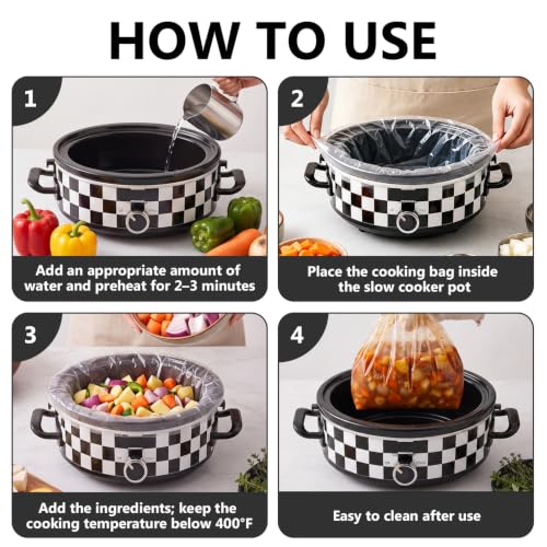 2.5QT Oval Small Slow Cooker, Glass Lid with Lid Clip, Adjustable Temp