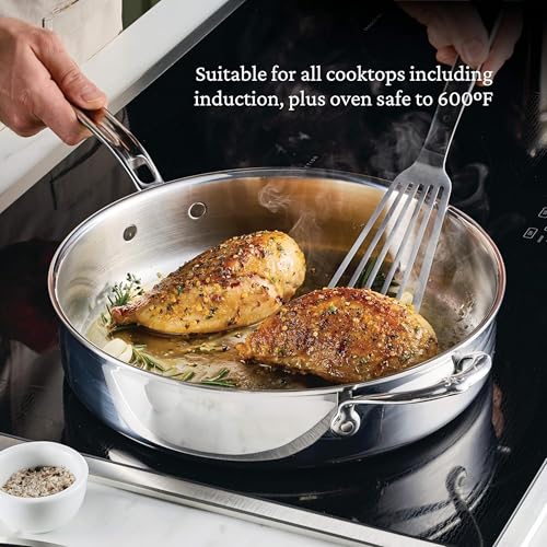 Hestan ProBond Luxe 5-Piece Professional Clad Stainless Steel Cookware Set