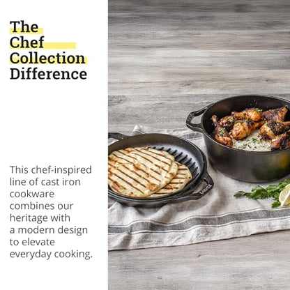Lodge Chef Collection 6qt Double Dutch Oven