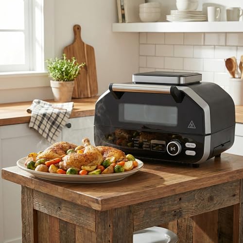 OLIXIS Electric Grill Indoor & Outdoor, 8-in-1 Multifunctional BBQ Grill