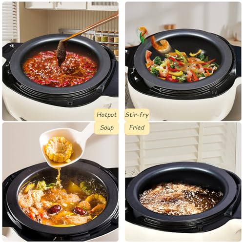 Automatic Cooking Machine, 1000W/2000w 6L Auto Cooking Wok Fried Rice Machine, Commercial Food Processor, With 360° Rotating And 3d All-Round Heating,220V/2000W