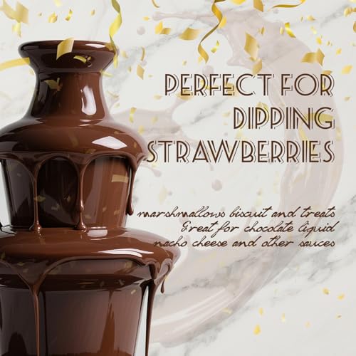 MINI Chocolate Fountain Machine Electric Chocolate Fondue Fountain Machine Stainless Steel for Chocolate Candy Butter Cheese