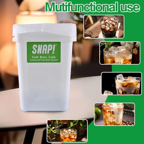 Snap! Cold Brew Cube - 5 gallon Commercial Cold Brew System,Cold Brew Coffee Set，Cold Brew Coffee Maker-Whtie