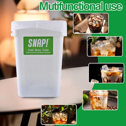 Snap! Cold Brew Cube - 5 gallon Commercial Cold Brew System,Cold Brew Coffee Set，Cold Brew Coffee Maker-Whtie
