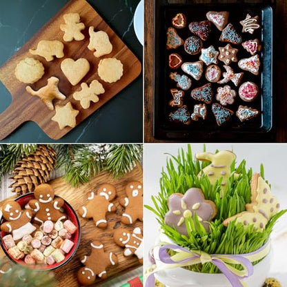 GWHOLE 26 Pcs Cookie Cutter Set, Mini Animal Unicorn Classic Shape Cookie Cutters for Kids Christmas Winter Holiday