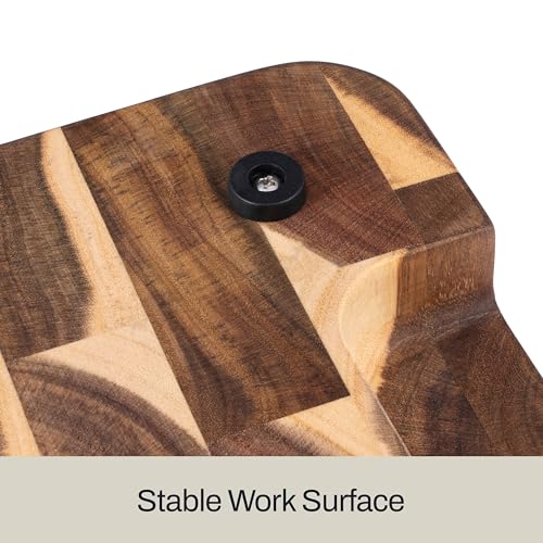 All-Clad Kitchen Essentials Acacia Cutting Board w/Juice Groove 19x14 Inches, 1" Thick, Chopping Board for Meat, Cheese, Vegetables, Fruit, Serving Board for Kitchen & Dining Room, Charcuterie, Brown