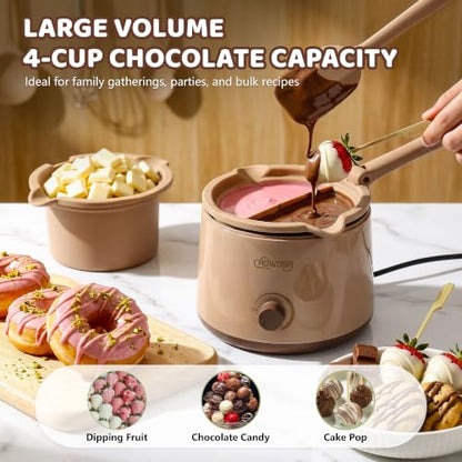 Chocolate Melting Pot for Chocolate Melts Candy DIY, Parties & Fondue